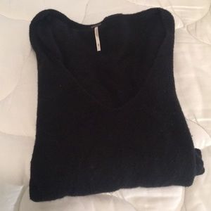 Oversized black free people sweater